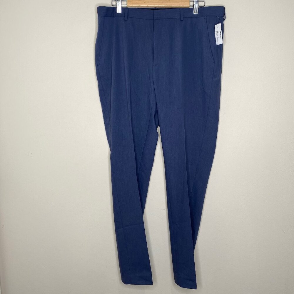 Saks Fifth Avenue Replenmens Woven FF Dress Pant Sz 36W / 32L Blue